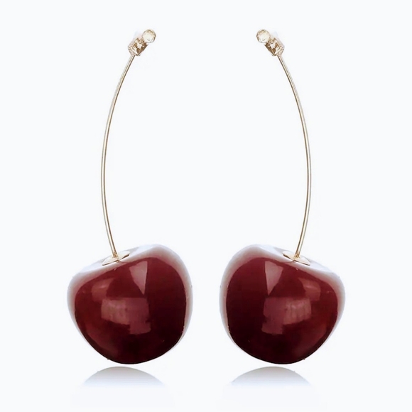 🌻3 For $15🌻 Morello Cherry Drop Earrings - Picture 5 of 6